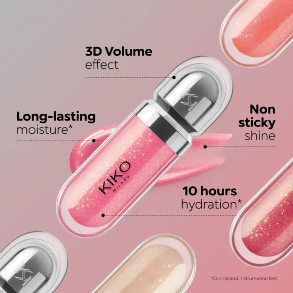 Kiko Milano 3D Hydra Lipgloss – Brillo Intenso e Hidratación - Imagen 3